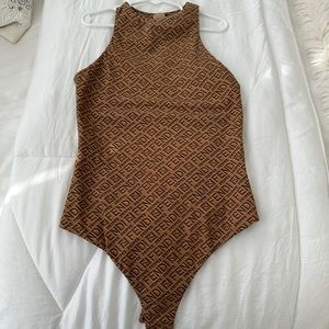 XS SKIMS x FENDI bodysuit